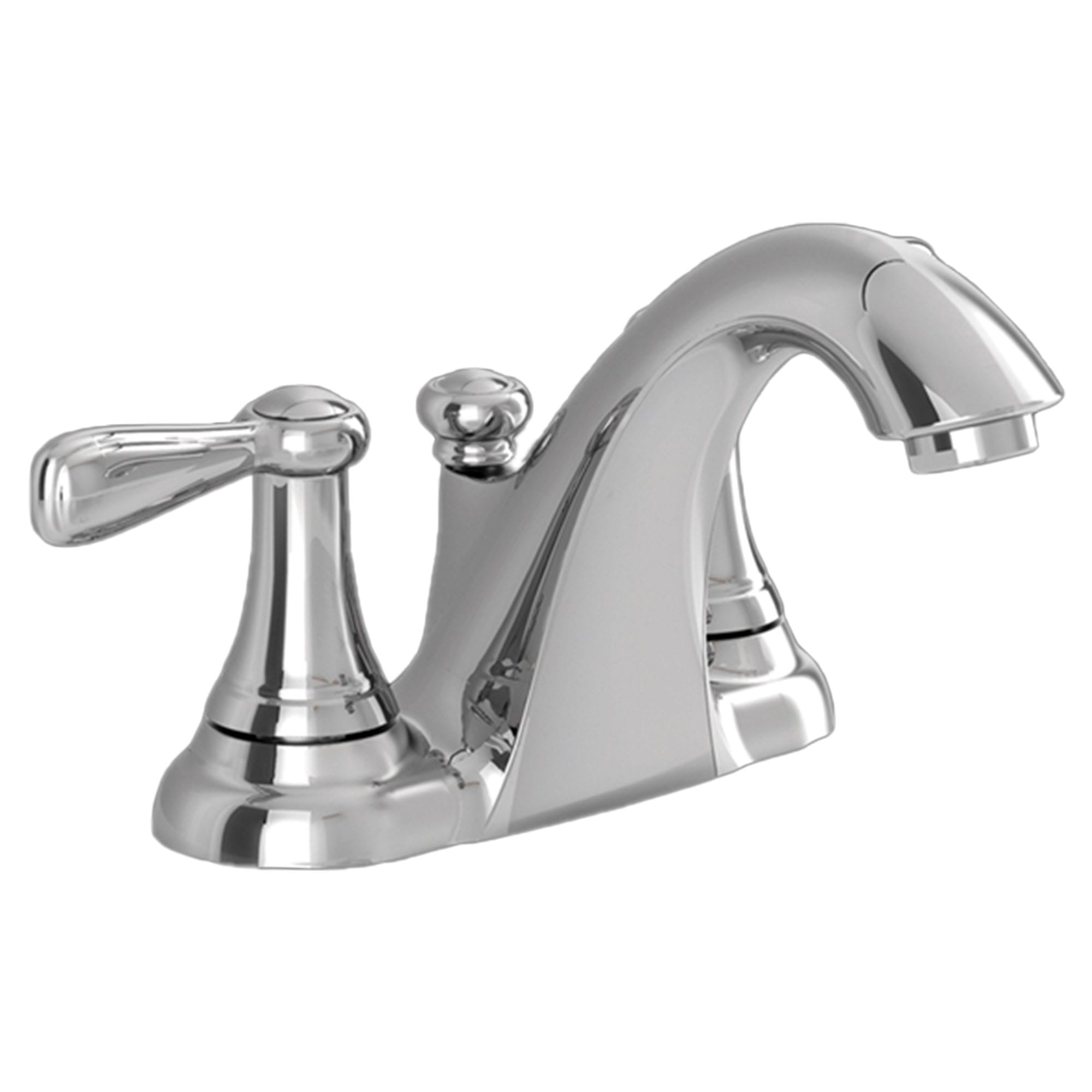 Marquette 4-Inch Centerset 2-Handle Low-Arc Bathroom Faucet 1.5 GPM with Drain